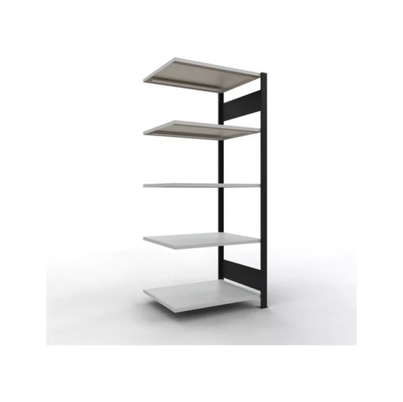 SCHULTE add-on shelvingOffice plug-in MULTIplus150 black/ 5 1800x750x600 No.36057-S - Shelving (workshop)