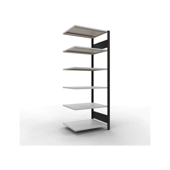 SCHULTE AnbauregalB&uuml;ro Steck MULTIplus150 schwarz/ 6 2000x750x600 Nr.36063-S - Regal (Werkstatt)