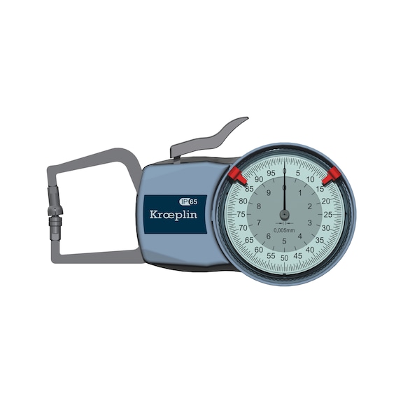 KROEPLIN Schnelltaster Folien und Schaumstoffdicke Modell D110T Messspanne 0-10 mm - Mechanischer Schnelltaster f&uuml;r Dickenmessungen von Folien