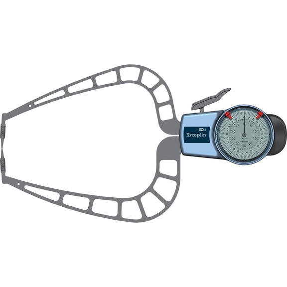KROEPLIN Measuring gauge for external measurement, model D450S, measuring range 0-50 mm - Brza sonda za spoljno merenje
