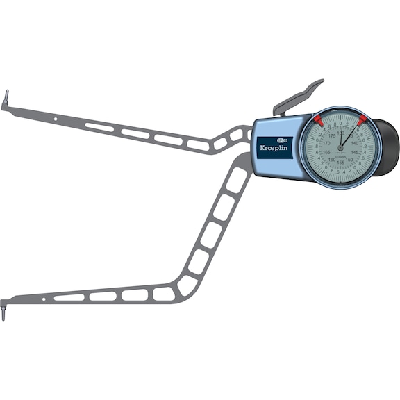 KROEPLIN Schnelltaster f&uuml;r Innenmessung Modell H4130 Messspanne 130-180 mm - Mechanischer Schnelltaster f&uuml;r Innenmessungen von Bohrungen, Einstichen und Innennuten