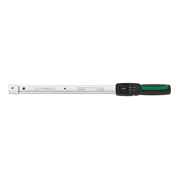STAHLWILLE Llave dinamom&eacute;trica Manoskop 714, rango de medici&oacute;n 20-200 Nm - Atornillador dinamom&eacute;trico electromec&aacute;nico