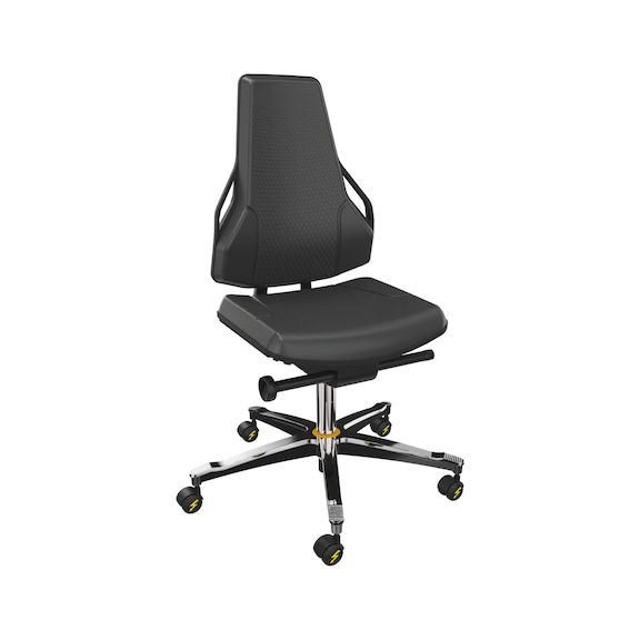 DAUPHIN Tec Identity polyurethane (PU) swivel work chair for ESD areas