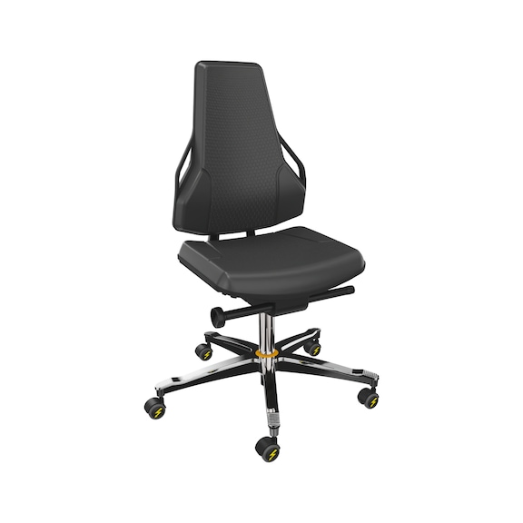 DAUPHIN Tec Identity polyurethane (PU) swivel work chair for clean room areas