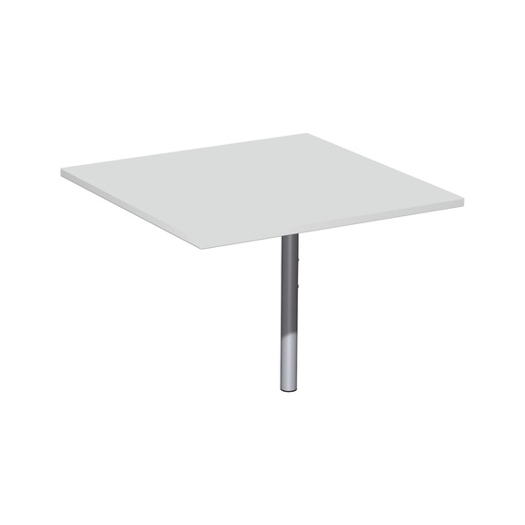 Linking top C foot Flex 800x800 square in light grey/silver - Linking top C foot Flex, square