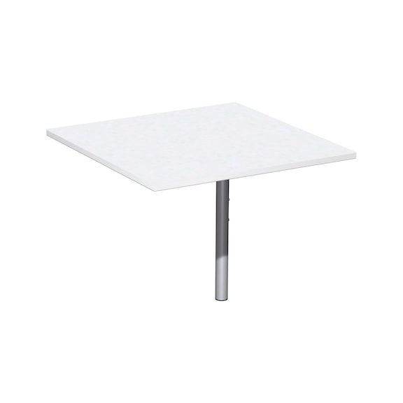 &Ouml;sszekapcsol&oacute; asztallap, 4 l&aacute;b&uacute;, Flex, 800x800, n&eacute;gysz&ouml;gletű, feh&eacute;r/ez&uuml;st - &Ouml;sszekapcsol&oacute; asztallap, 4 l&aacute;b&uacute;, Flex, n&eacute;gysz&ouml;gletű