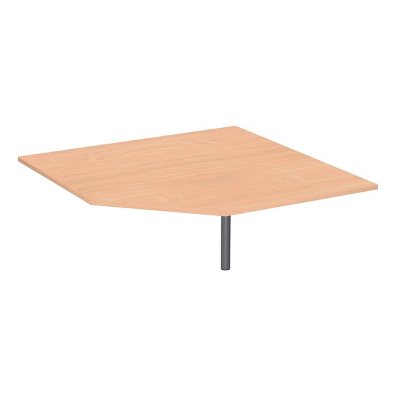 Bağlantı tezgahı C ayağı Flex 1225x1225 beşgen kayın/g&uuml;m&uuml;ş - Flex C ayaklı bağlantı tezgahı, beşgen