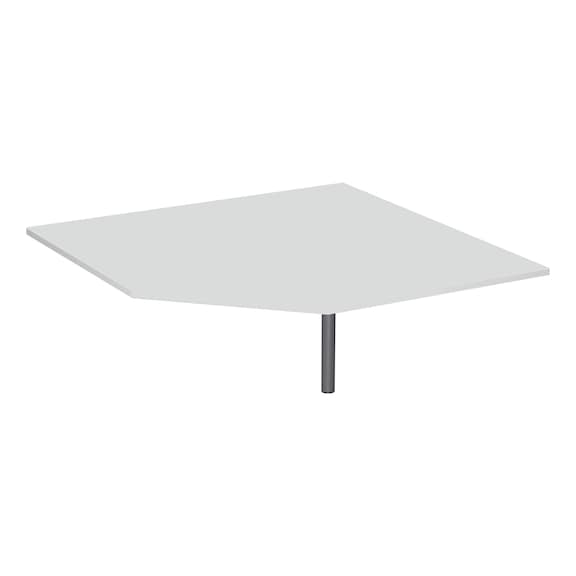 Verkettungsplatte C Fu&szlig; Flex 1225x1225 F&uuml;nfeck Lichtgrau/Silber - Verkettungsplatte C Fu&szlig; Flex, f&uuml;nfeckig