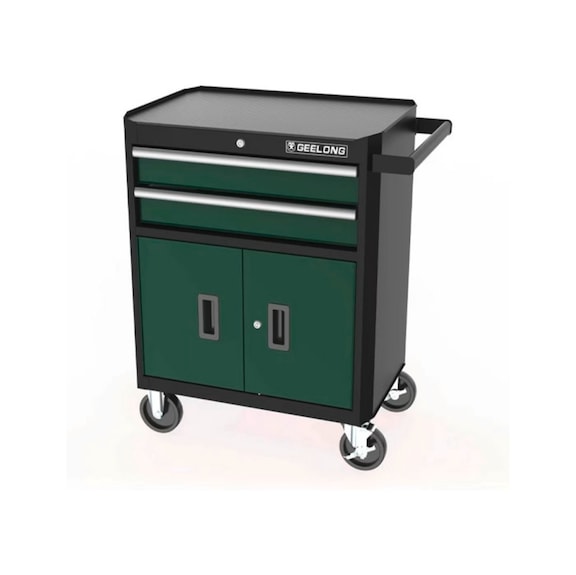 27寸2抽屉2门工具车 *产品尺寸：675x469x896MM
