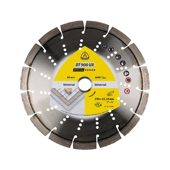 KLINGSPOR Diamanttrennscheiben 230x2,7x22,23 mm 15 Segmente 334043 - Diamant-Trennscheibe