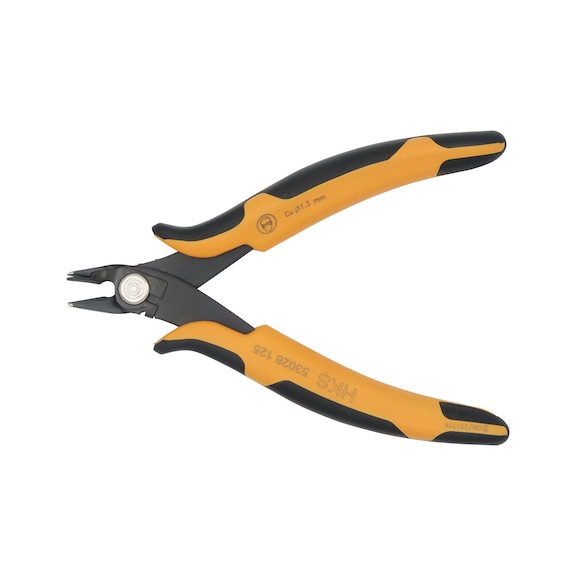 Electronics side cutters 138&nbsp;mm with holder - Electronics side cutters, angled cutting edge
