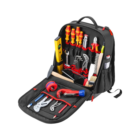 KNIPEX Modular X15 Plumbing Starter Tool Backpack, 24-piece 00 21 51 HK S - Tool bag