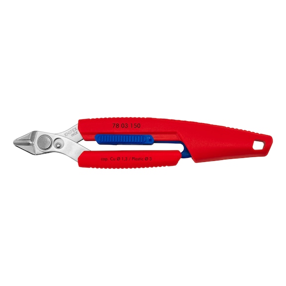 KNIPEX Slim Knips precision cutting pliers, impact-resistant plastic housing, 150 mm, 78 03 150 - Side cutter