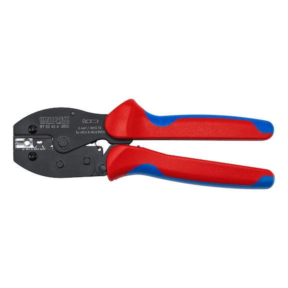 KNIPEX PreciForce(R) crimping pliers for MC4(R)/MC4(R) Evo 2 connectors 97 52 42 6 - Crimping pliers
