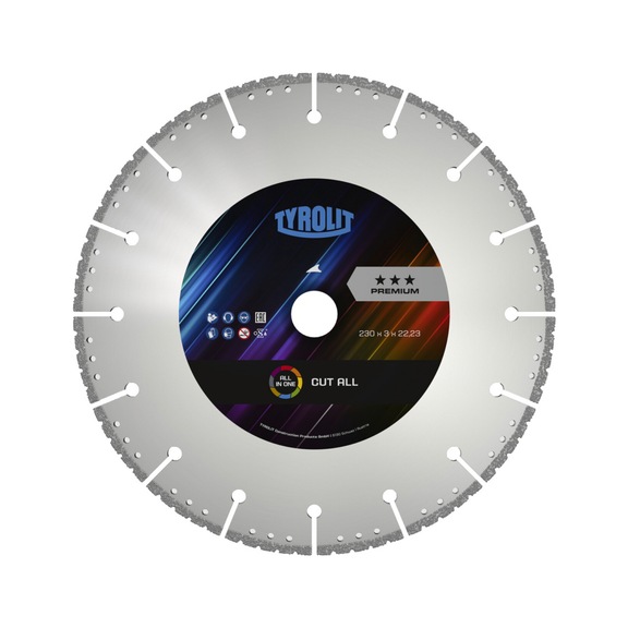 TYROLIT CUT-ALL dry-cut saw blades 125x3x22.23 PREMIUM Universal - Saw blade (other)