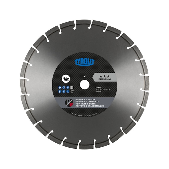 TYROLIT FSA+C Joint Cutting Blade 500x3.6x25.4 PREMIUM Asphalt and Concrete - Saw blade (other)
