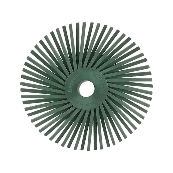 TYROLIT SUNBURST Radial grinding brush disc TC 51x9.53 A400 FINE universal - Radial brush wheel