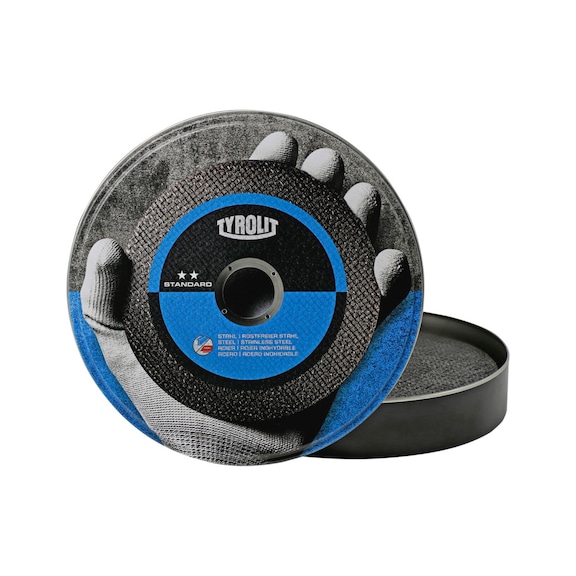 TYROLIT Trennscheibe gerade 115x1x22,23 mm A60 STANDARD Stahl/Inox 34425011 - Trennschleifscheibe