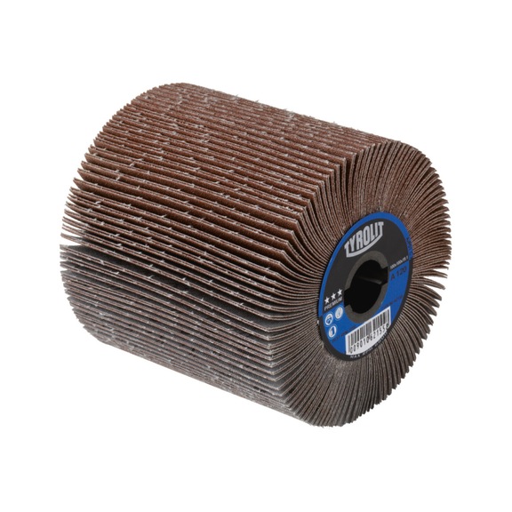 TYROLIT Satin finishing roller 100x50x19.1 A60 PREMIUM steel/stainless steel/aluminium - Sanding tool made of sanding compound