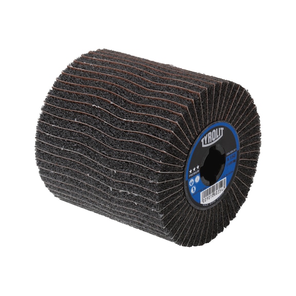 TYROLIT Satin finishing roller 100x50x19.1 A100 FINE PREMIUM Steel/Stainless steel/Aluminium - Sanding tool made of sanding compound