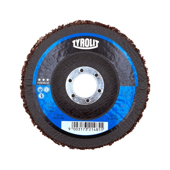 TYROLIT Universal coarse cleaning disc 125x22.2 mm S EX.GROB SOFT PREMIUM - Grinding wheel/grinding stone
