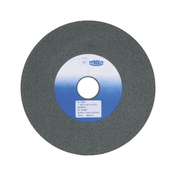 TYROLIT Dressing wheel 300x10x76.2 for CBN/diamond grinding wheels C80 V - Grinding wheel/grinding stone