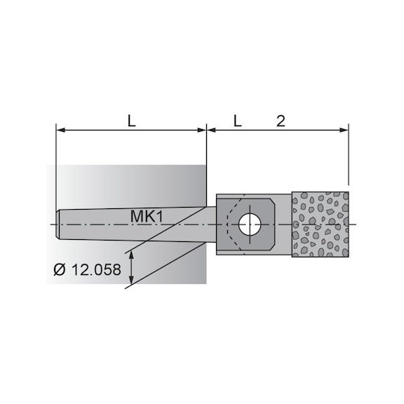 TYROLIT Holder 19x33xMK1 for diamond dressing plates 236188 - Tool (accessories, other)