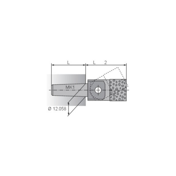 TYROLIT Holder 40x40xMK1 for diamond dressing plates 236235 - Tool (accessories, other)