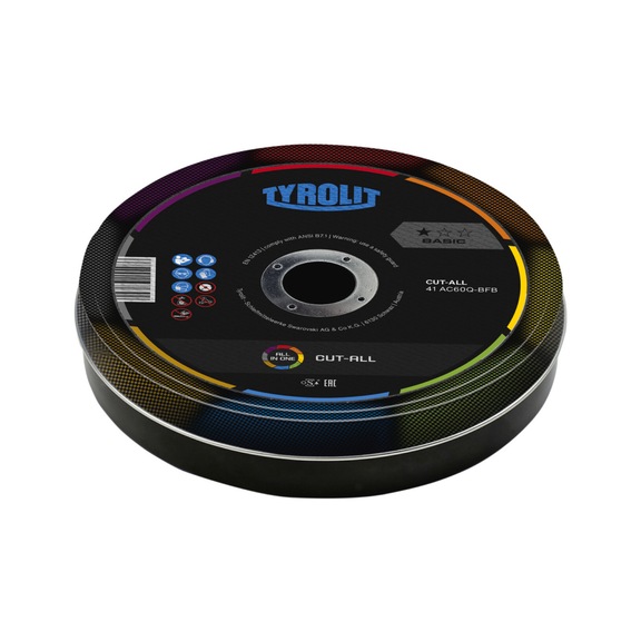 TYROLIT Straight cutting disc 125x1.6x22.23 mm AC46 BASIC universal 34713761 - Cutting-off wheel