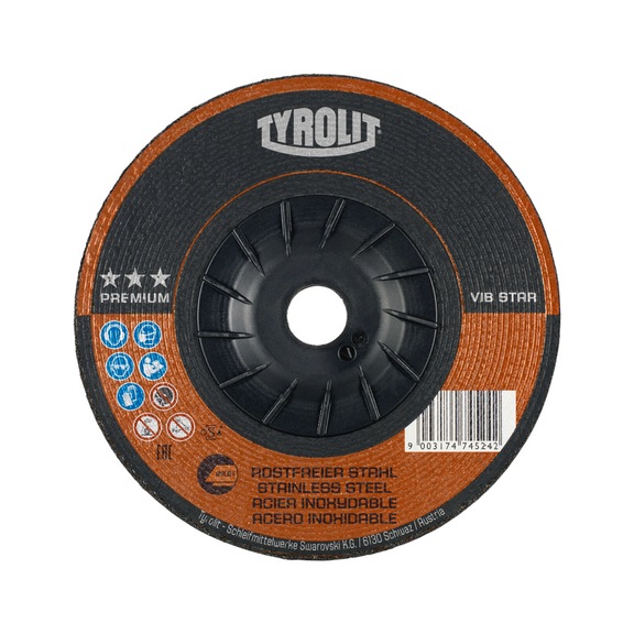 TYROLIT Schruppscheibe VIB STAR 230x7x22,23 mm A30R PREMIUM Inox - Schruppschleifscheibe