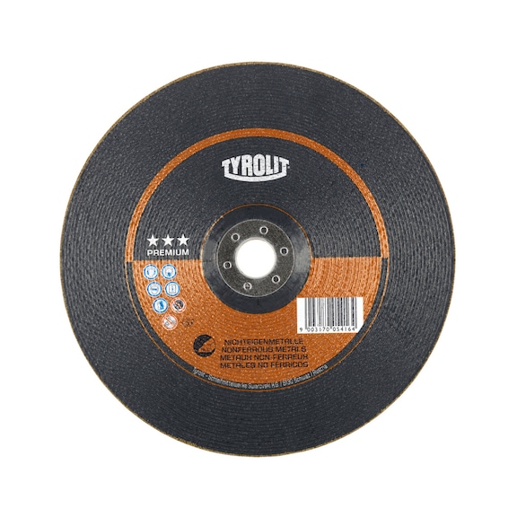 TYROLIT Roughing disc 125x7x22.23 mm A36L PREMIUM Aluminium - Roughing grinding wheel