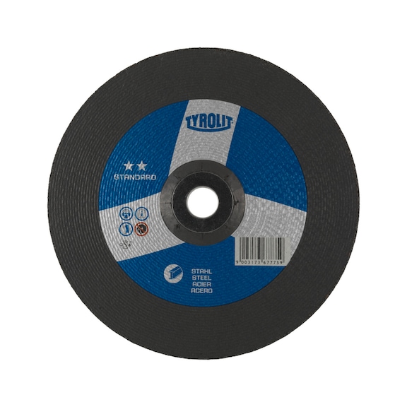 TYROLIT Roughing disc 125x6x22.23 mm A24S STANDARD Steel - Roughing grinding wheel