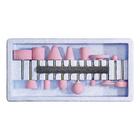 TYROLIT Grinding pin set 40x32x6 PREMIUM steel 15-piece - Grinding pen