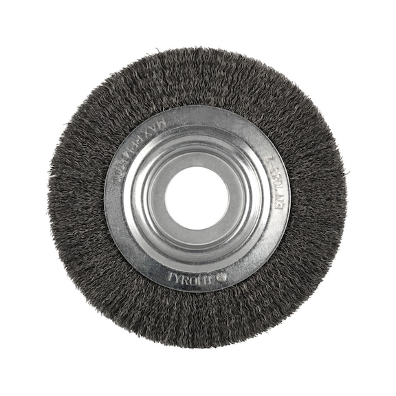 TYROLIT Round brush 250x38x50x32 DW S0.3 mm PREMIUM steel - Sanding pin and sanding object with threaded attachment (shaft)