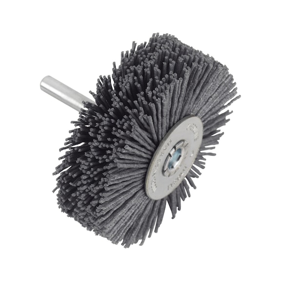TYROLIT Round brush with shaft 50x20x12.5-6x30 DK C0.9 mm PREMIUM universal - Sanding pin and sanding object with threaded attachment (shaft)