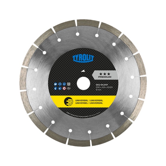 TYROLIT DCU-SILENT Trockenschnitt-S&auml;gebl&auml;tter 230x2,6x22,23 PREMIUM Universal - S&auml;geblatt (Sonstige)