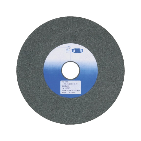 TYROLIT Schleifbockscheibe keramisch 200x25x51 mm C46 H5 V NE-Metall - Schleifscheibe/Schleifstein