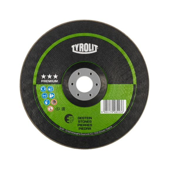 TYROLIT Rondeller(R) grinding disc 178x22.23 mm C60S PREMIUM stone - Grinding wheel/grinding stone