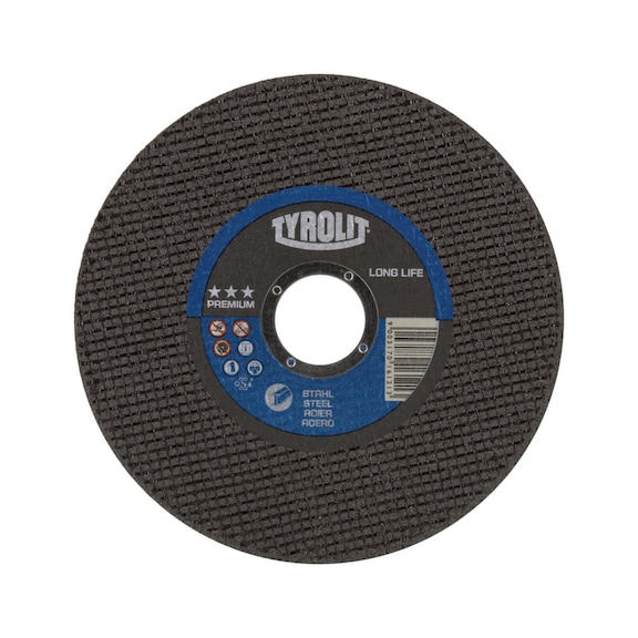 TYROLIT LONGLIFE straight cutting disc 178x1.6x22.23 mm A46 PREMIUM steel - Cutting-off wheel
