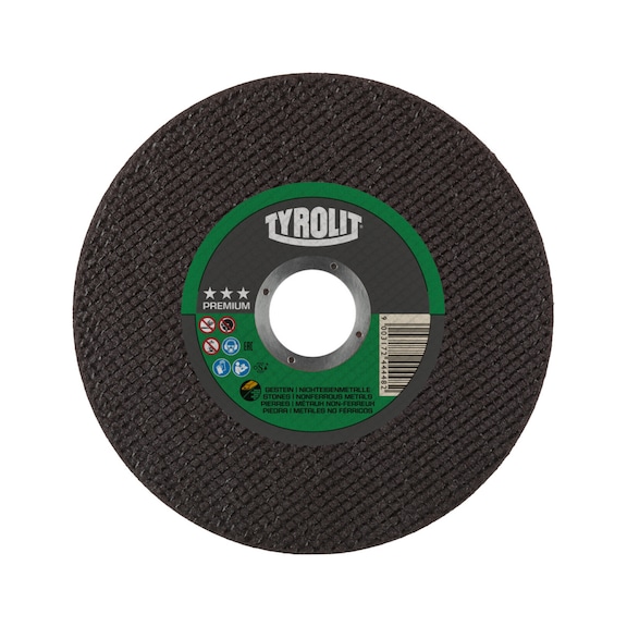 TYROLIT Trennscheibe gerade 125x1x22,23 mm C60 PREMIUM Gestein/Aluminium - Trennschleifscheibe