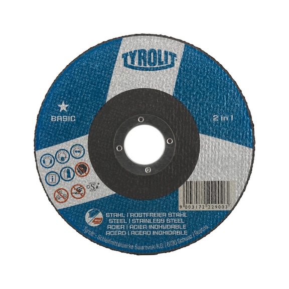 TYROLIT Straight cutting disc 230x1.9x22.23 mm A46 BASIC steel/stainless steel - Cutting-off wheel