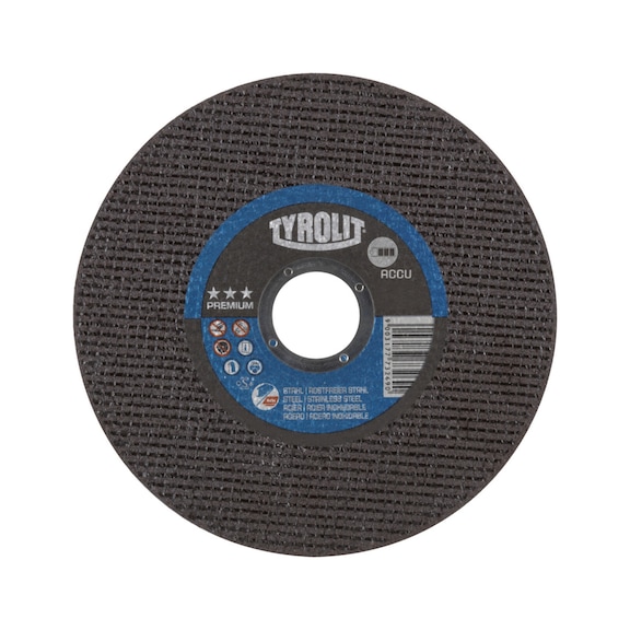 TYROLIT Trennscheibe gerade 115x1x22,23 mm A60 PREMIUM Stahl/Inox 34022958 - Trennschleifscheibe