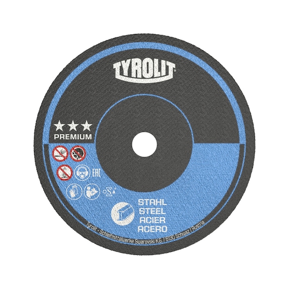 TYROLIT Straight cutting disc 63x2x10 mm A100 PREMIUM steel - Cutting-off wheel