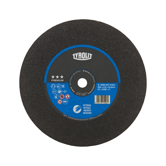 TYROLIT Trennscheibe gerade 300x3,5x30 mm A30 P5 BF PREMIUM Stahl - Trennschleifscheibe