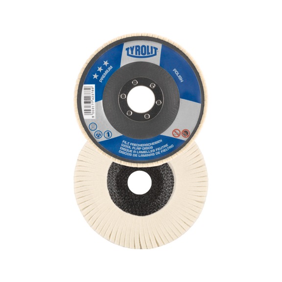 TYROLIT POLISH polishing disc 125x22.23 mm universal use - Polishing flap disc