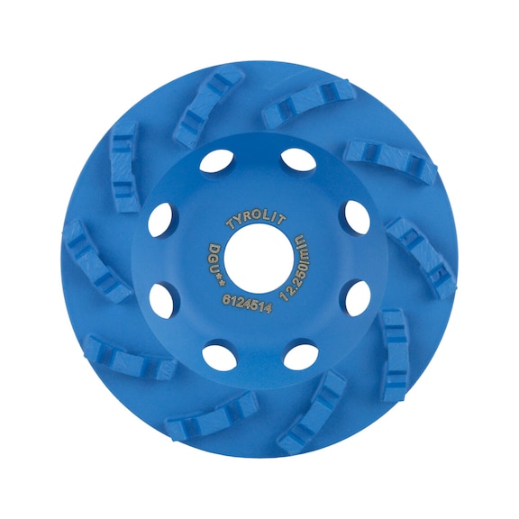 TYROLIT DGU-Turbo diamond grinding disc 125x23x22.23 PREMIUM Universal - Sanding tool with diamond or boron-nitride with bore