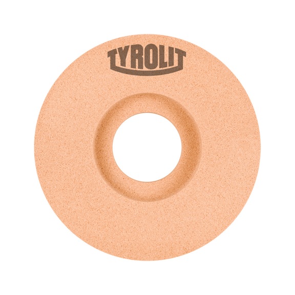 TYROLIT Oscillating flat grinding disc, 2 recesses, 400x100x127 A46 V steel 34211468 - Grinding wheel/grinding stone
