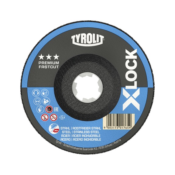 TYROLIT Roughing disc 115x7x22.23 mm A30Q PREMIUM steel/stainless steel - Roughing grinding wheel