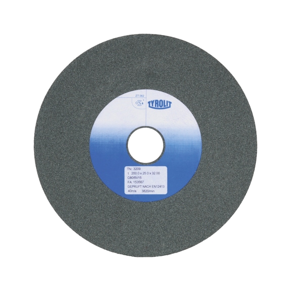 TYROLIT Ceramic grinding wheel 300x40x51 mm C80 J5 V carbide/cast iron - Grinding wheel/grinding stone