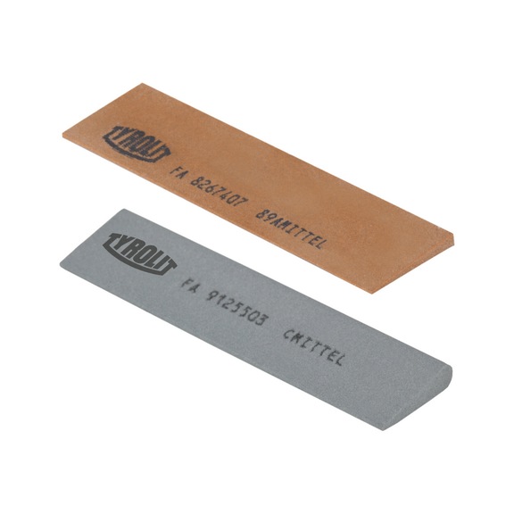 TYROLIT Messerklingenfeile Keramisch 25x3x100 mm 89A240 MEDIUM Inox/Hartmetall - Schleifsegment, Honwerkzeug, Schleifstab, Abziehstein